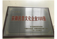 2016年度全省民營文化100強
