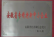 安徽省專精特新中小企業(yè)